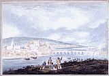 Thomas Girtin Canvas Paintings - Rochester, Kent, from the North